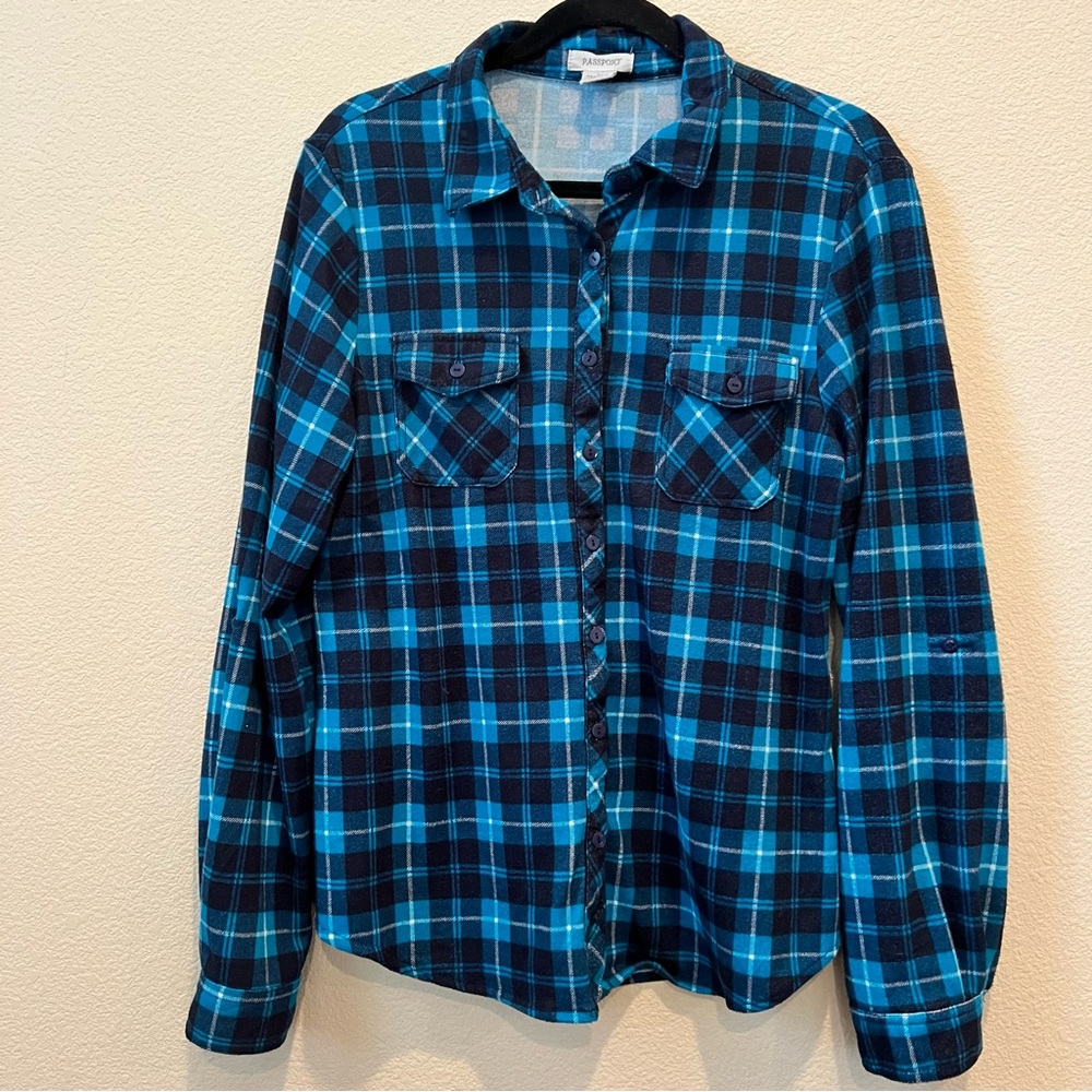 Passport Women’s Teal and Black Shirt